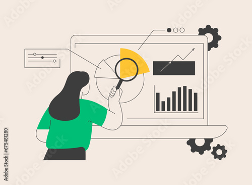 Marketing research abstract concept vector illustration.