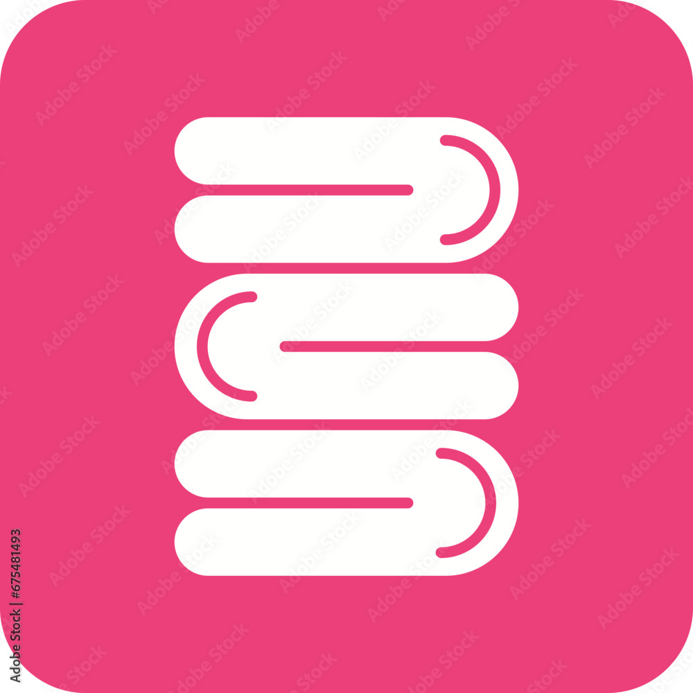 Towel Line Color Icon Towel Line Color Icon