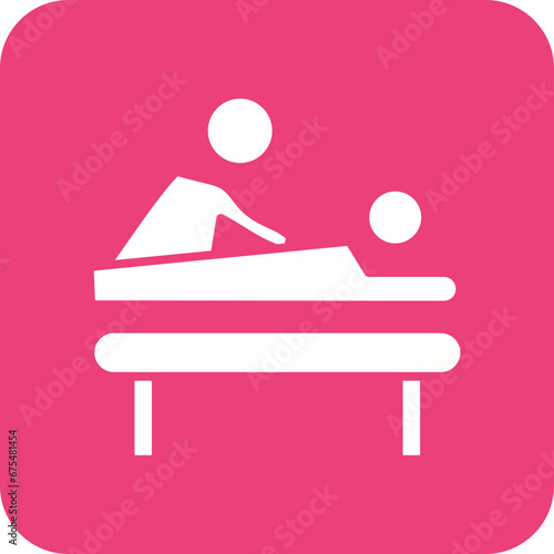 Massage Therapist Line Color Icon