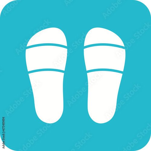 Slippers Line Color Icon