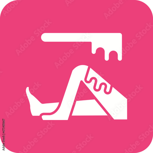 Waxing Line Color Icon