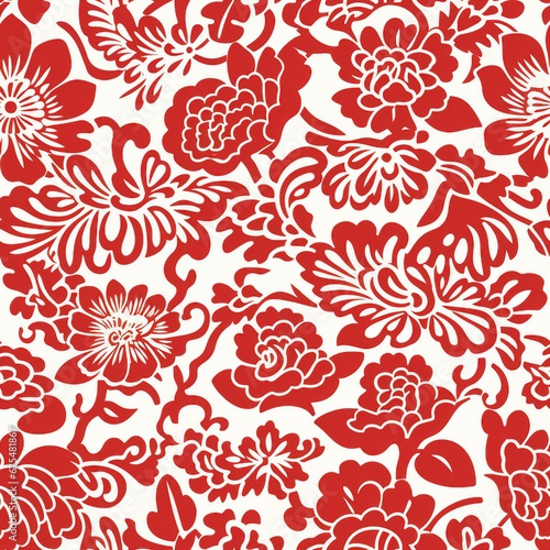 Chinese Paper Cut Art Pattern