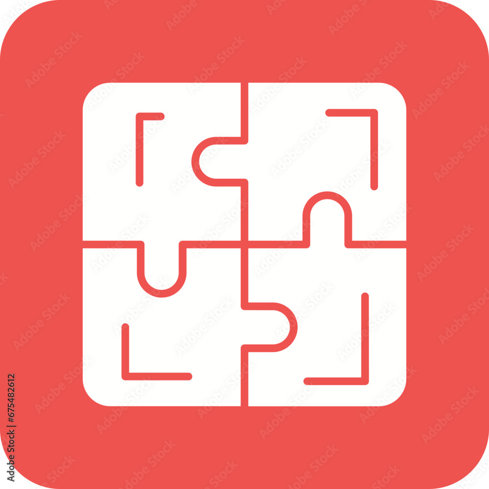 Puzzle Line Color Icon Puzzle Line Color Icon