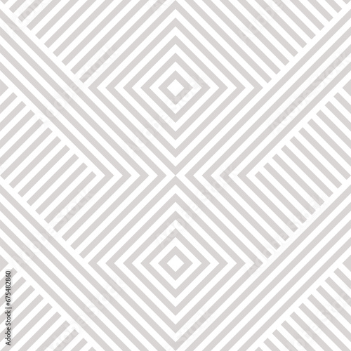 Seamless beige and white chevron pattern. Vector abstract geometric lines and stripes design. Subtle sport-inspired texture. Simple repeat background. Ornament for modern fashion and interior decor
