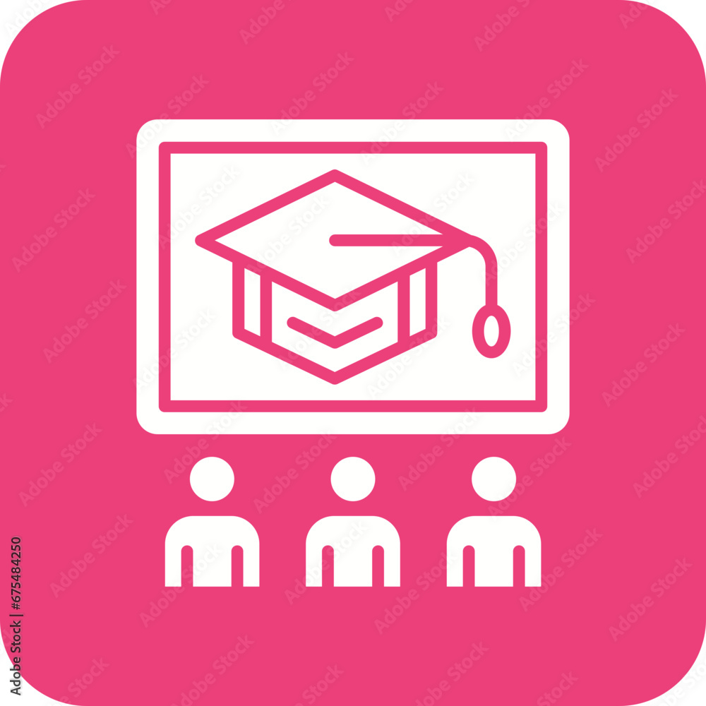 Classroom Line Color Icon Classroom Line Color Icon