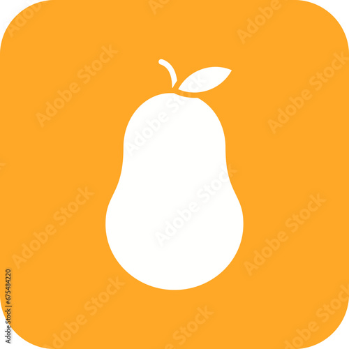 Pear Line Color Icon