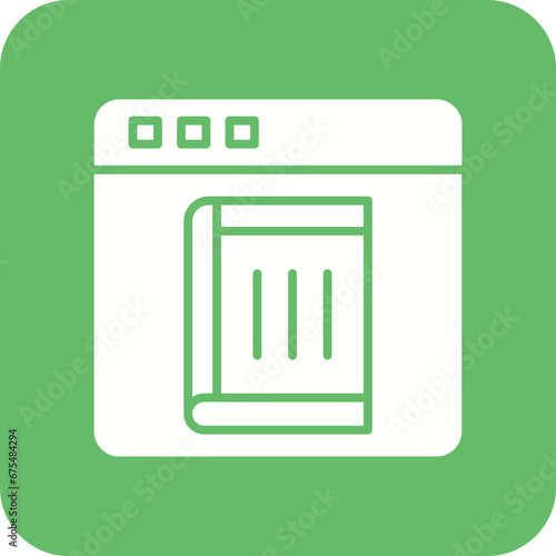 Ebook Line Color Icon