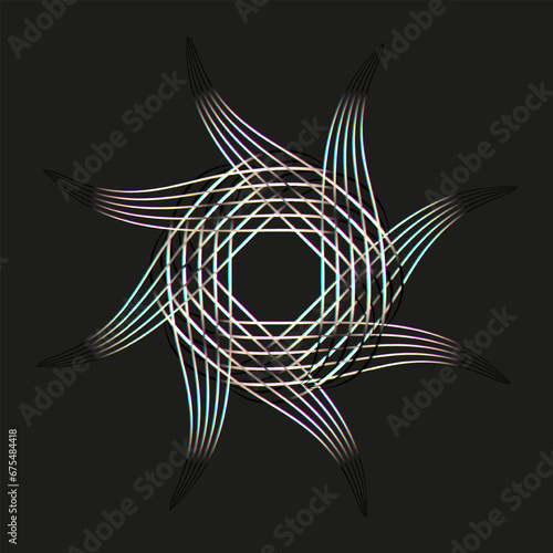 abstract light motion vortex in dark background