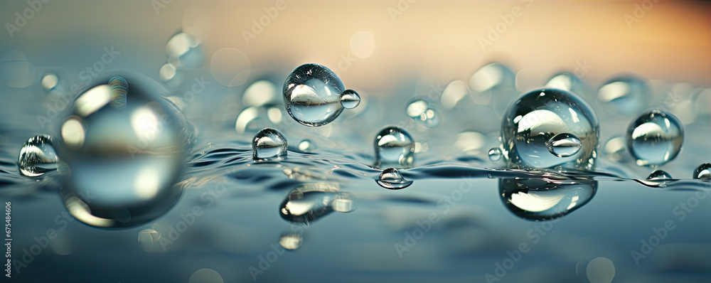 Drops of the water.