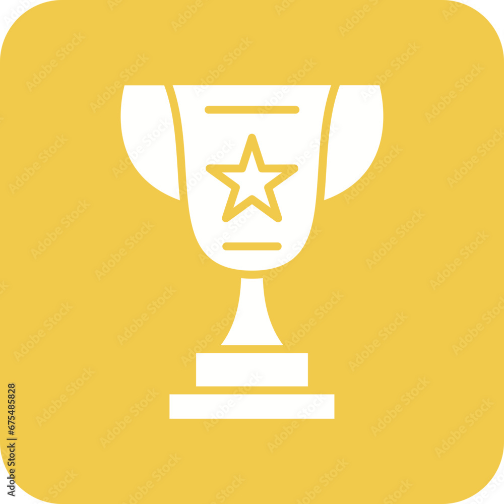 Trophy Line Color Icon Trophy Line Color Icon