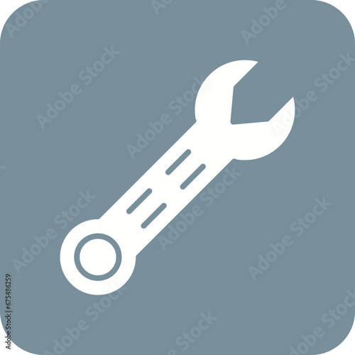 Spanner Line Color Icon