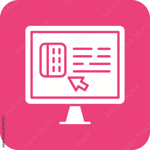 Pay Per Click Line Color Icon