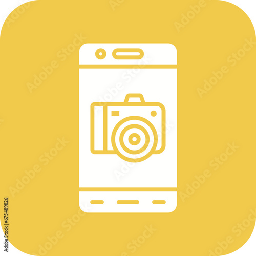 Mobile Camera Line Color Icon