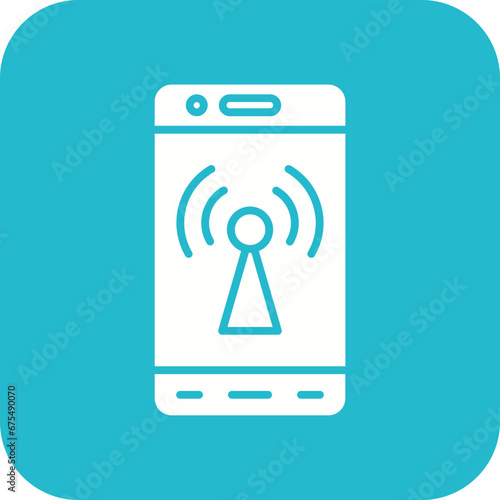 Mobile Hotspot Line Color Icon