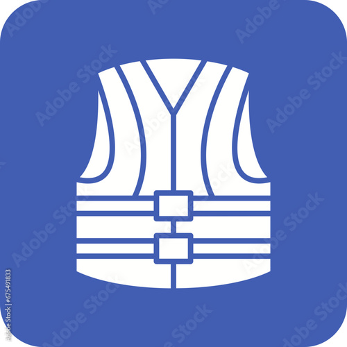 Life Vest Line Color Icon