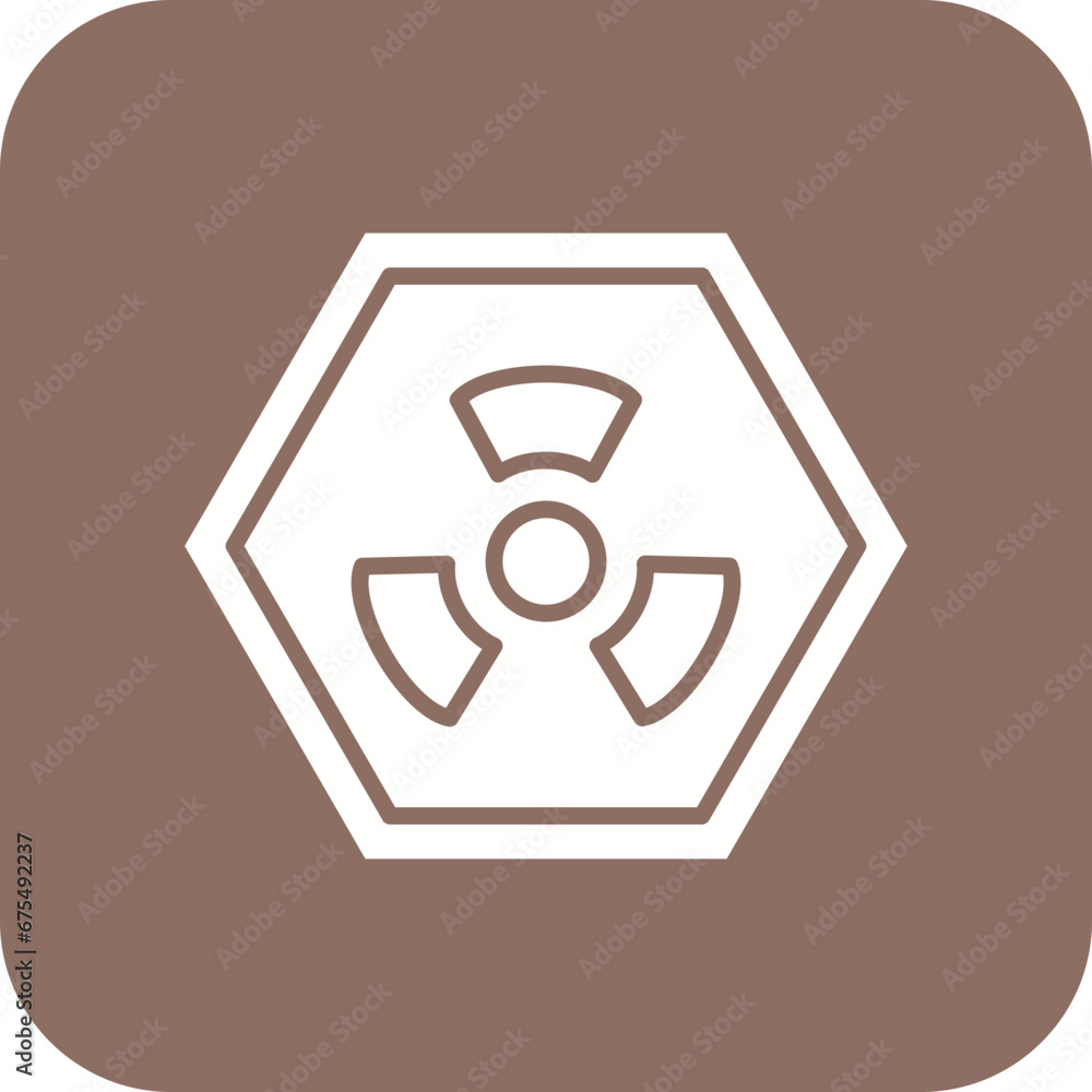 Nuclear Line Color Icon Nuclear Line Color Icon