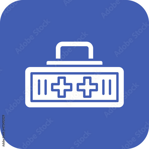 First Aid Kit Line Color Icon