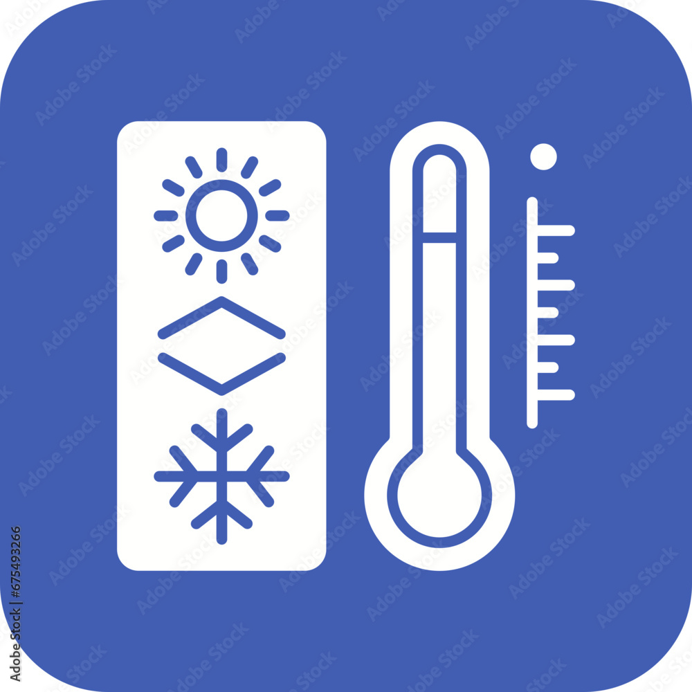 Thermostat Line Color Icon Thermostat Line Color Icon