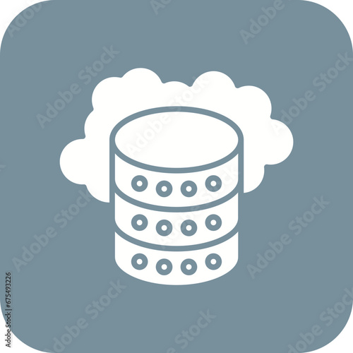 Cloud Storage Line Color Icon