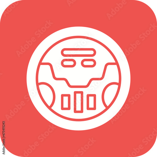 Smart Vacuum Line Color Icon