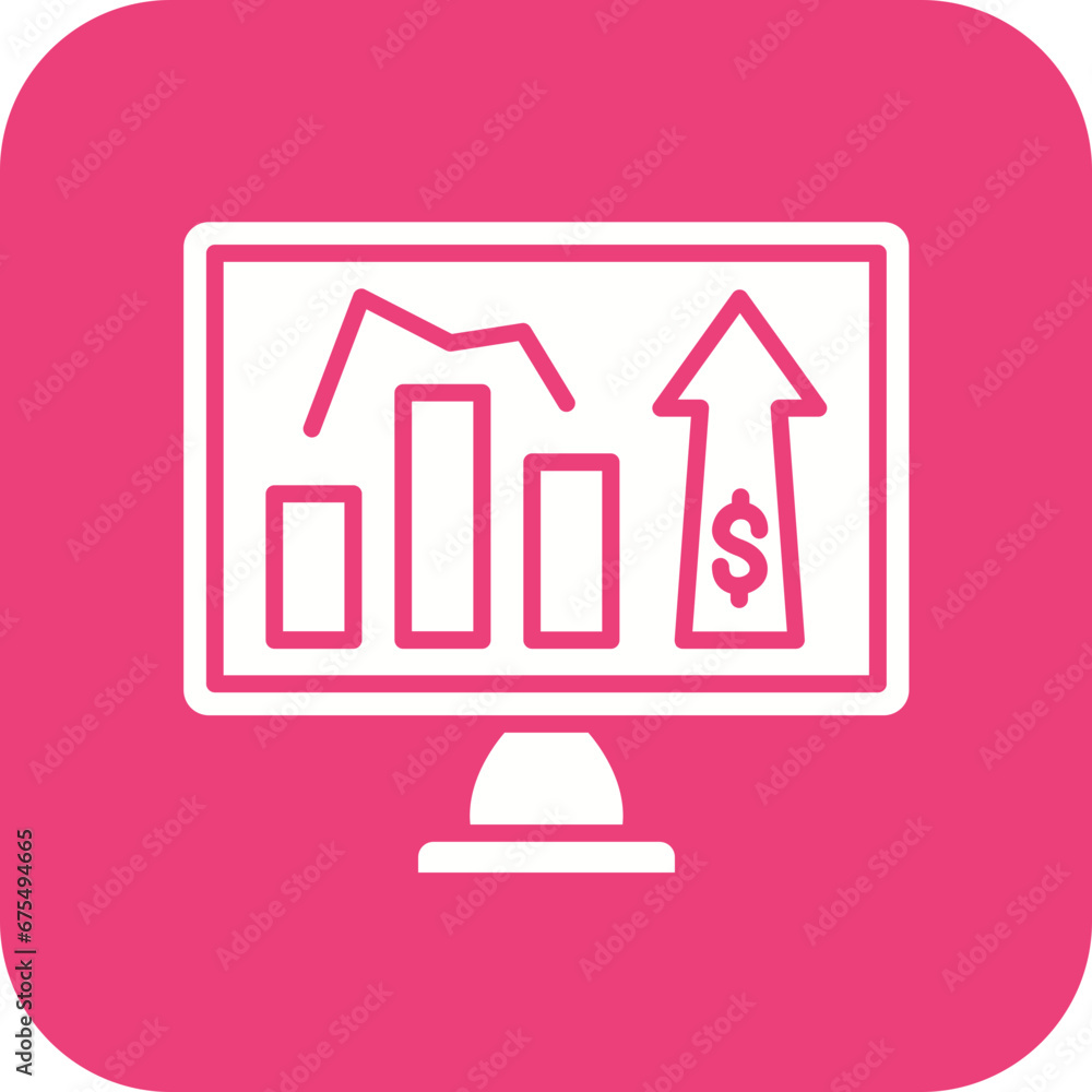 Online Statistics Line Color Icon Online Statistics Line Color Icon
