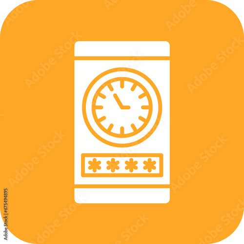 Access Time Line Color Icon