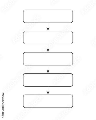 Infographics flowchart.  Scheme. Vector
