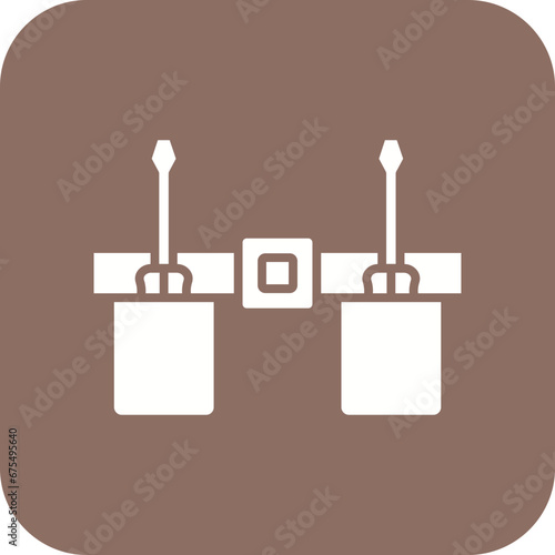 Work Belt Line Color Icon