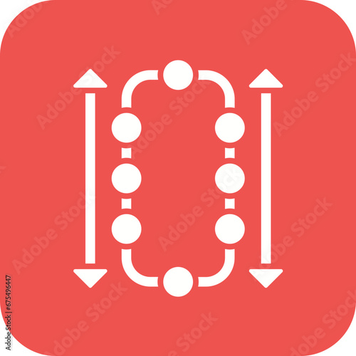 Block Height Line Color Icon