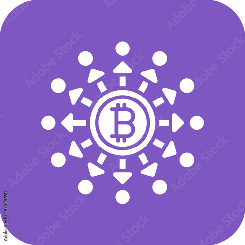 Decentralized Finance Line Color Icon