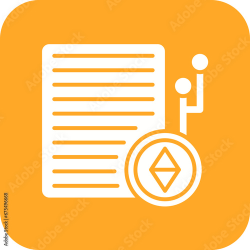 Smart Contract Line Color Icon