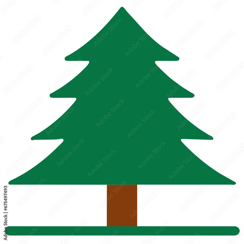Obraz premium green christmas tree
