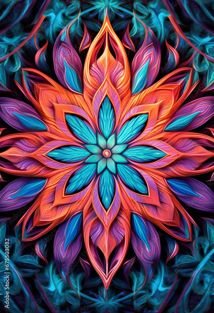 Colorful mandala art