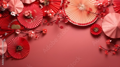 Chinese new year concept decorated festive background