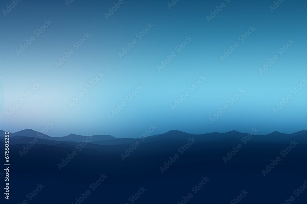 Intense and dramatic Topaz Twilight, Abstract gradient background of Blue to Black, Abstract misty mountain landscape