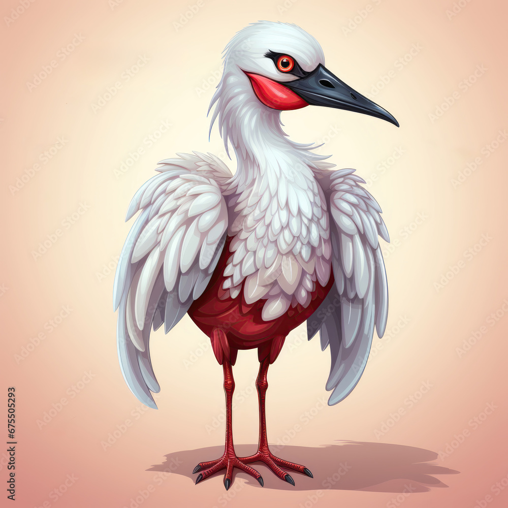 Fototapeta premium Conception de mascotte oiseaux