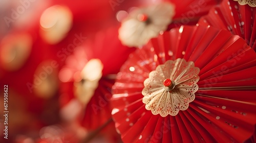 Chinese new year concept  decorated festive background