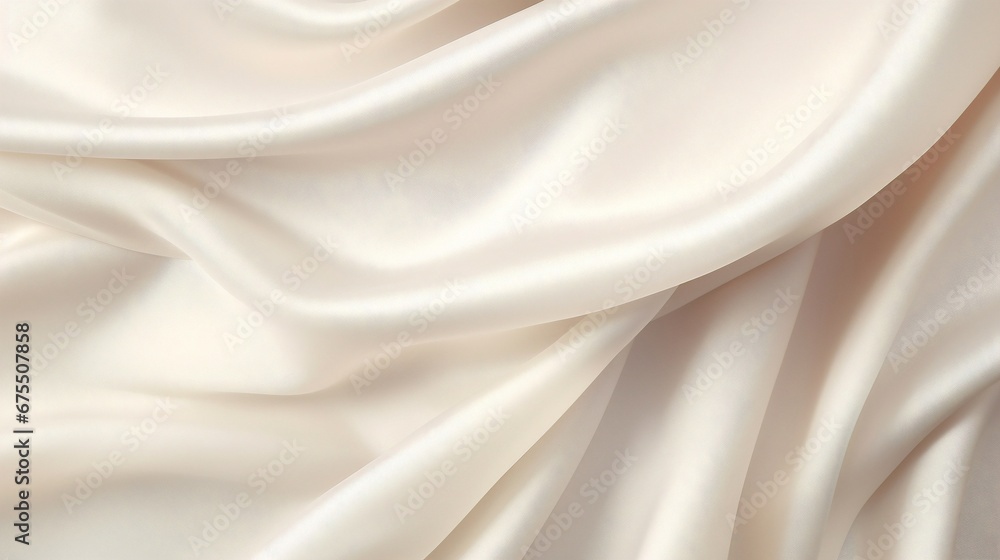Obraz premium white silky fabric texture background