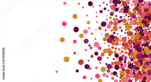 Colorful geometric abstract background. Overlapping colorful circles. Modern elegance, bright fashion background. For card, banner, poster, flyer, and web. Vector illustration