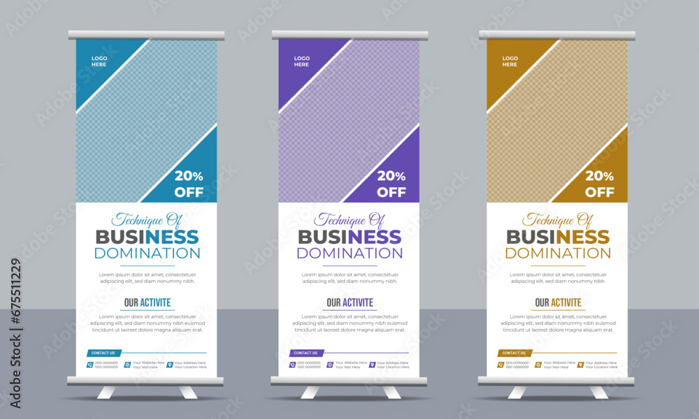 Business Roll Up Banner stand vector, Sale
banner stand or flag design layout. advertisement, pull up,
polygon background, vector illustration, business flyer, display, x-banner, flag-banner Business Roll Up Banner stand vector, Sale
banner stand or flag design layout. advertisement, pull up,
polygon background, vector illustration, business flyer, display, x-banner, flag-banner