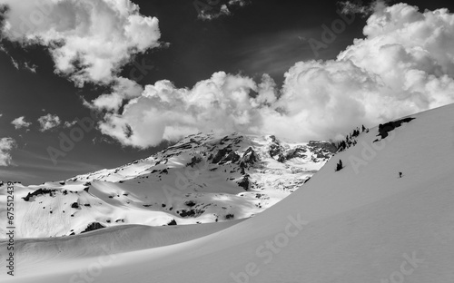 Skier At Mount Rainier