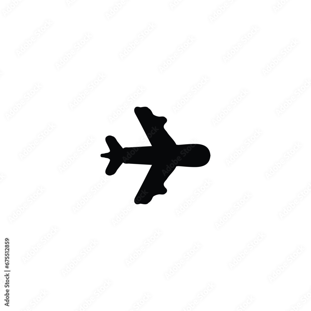 Air plane icon. Simple style air plane ticket poster background symbol. Air plane brand logo design element. Air plane t-shirt printing. Vector for sticker. Air plane icon. Simple style air plane ticket poster background symbol. Air plane brand logo design element. Air plane t-shirt printing. Vector for sticker.