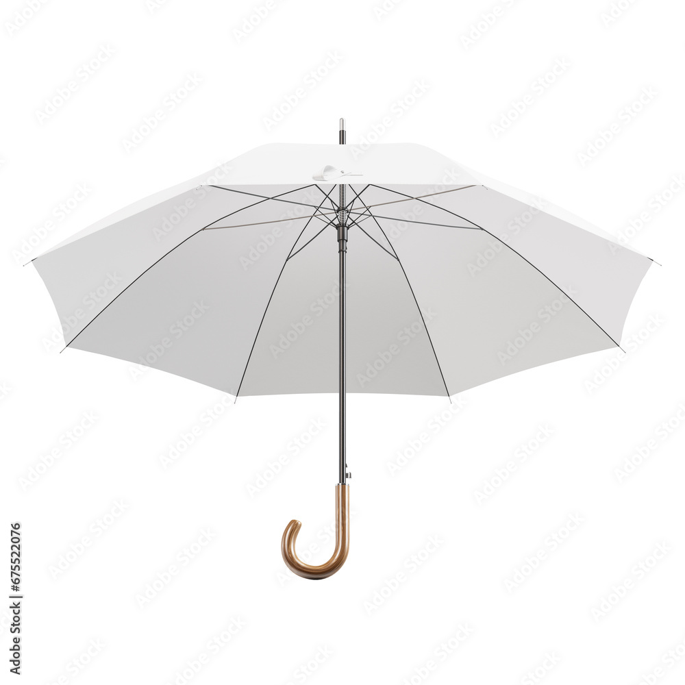 a white Umbrella isolated on a white background