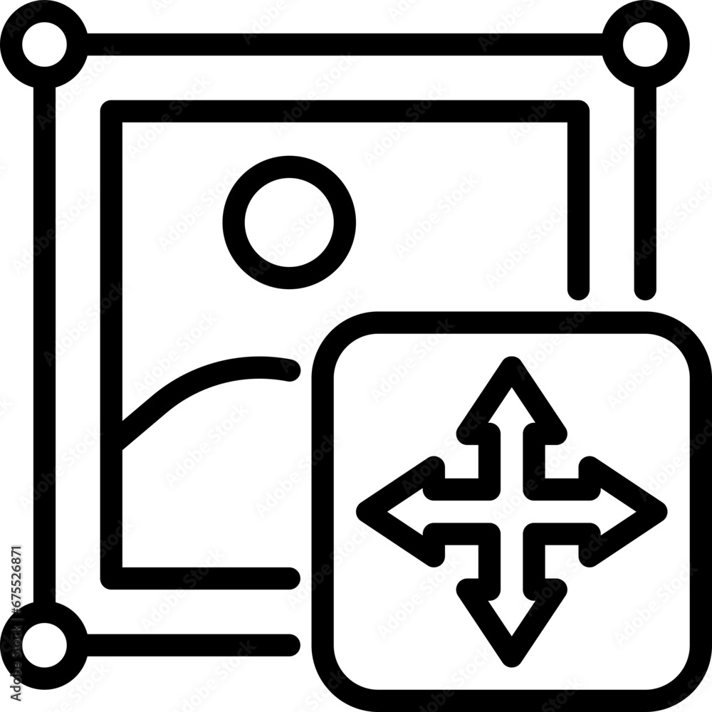 Fototapeta premium Move Images Icon