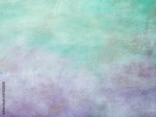 Textured background abstraction. Painted wall. Vibrant colors design. Lavender and seafoam green color.