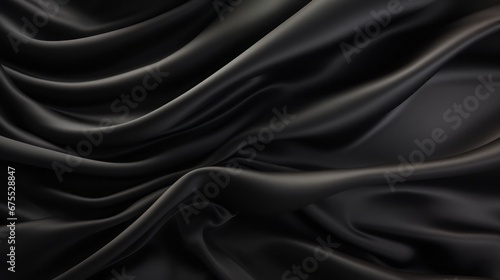 background black silk with folds.