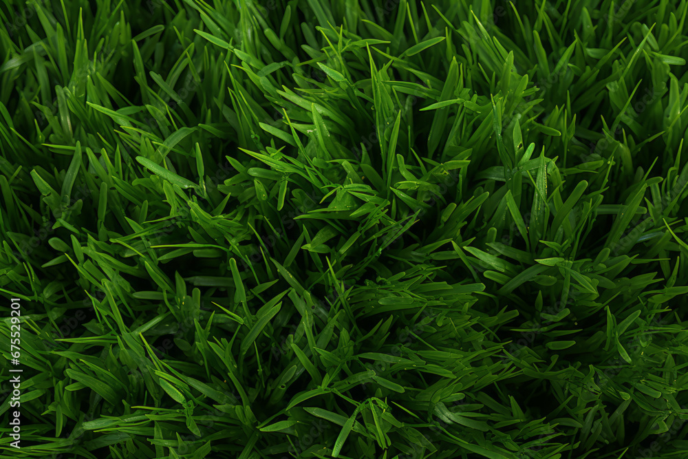 Top-down view of uncut grass, external surface material texture Top-down view of uncut grass, external surface material texture