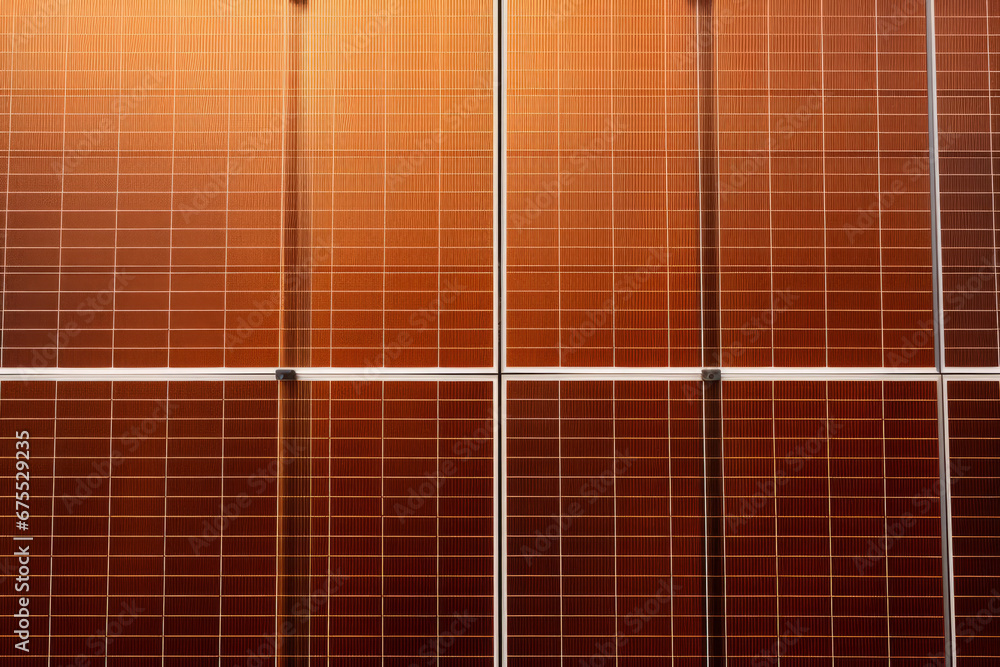 Top-down view of a solar panel, external surface material texture