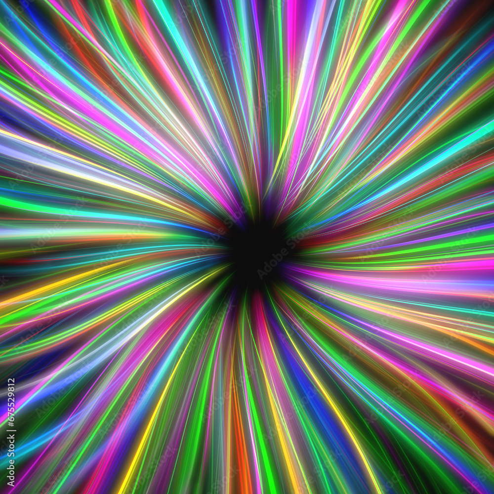 Bunte Strahlen leuchten in allen Farben als Hintergrund oder Textur Bunte Strahlen leuchten in allen Farben als Hintergrund oder Textur