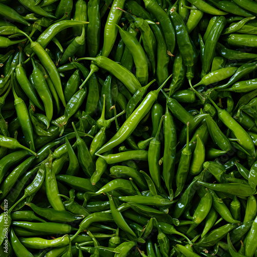 Serrano chilli pepper texture seamless pattern photography
